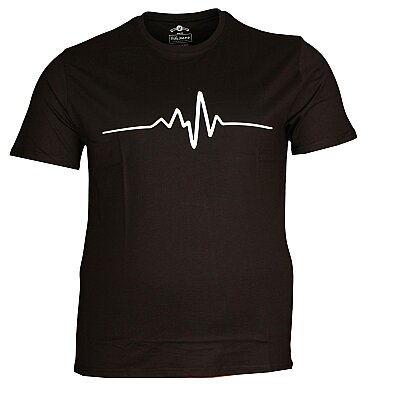 Büyük Beden Bisiklet Yaka T-shirt 75094 Lacivert - 