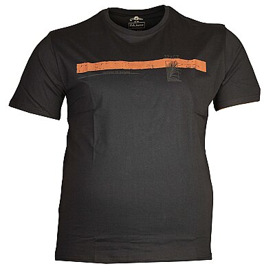 Büyük Beden Bisiklet Yaka T-shirt 75091 Lacivert - 