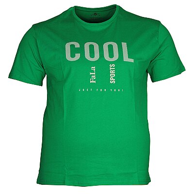 Büyük Beden Bisiklet Yaka T-shirt 75097 Yeşil - 