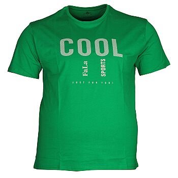 Büyük Beden Bisiklet Yaka T-shirt 75097 Yeşil - 1