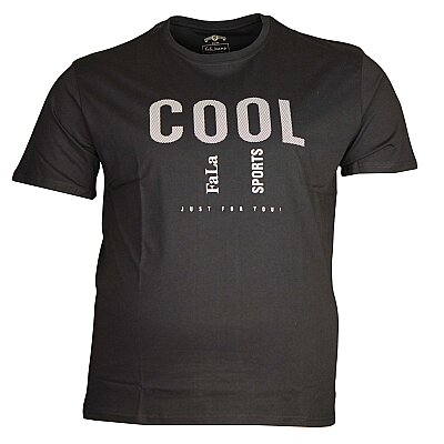 Büyük Beden Bisiklet Yaka T-shirt 75097 Lacivert - 