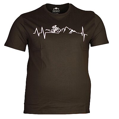 Büyük Beden Bisiklet Yaka T-shirt 75092 Siyah - 