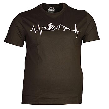 Büyük Beden Bisiklet Yaka T-shirt 75092 Siyah - 1