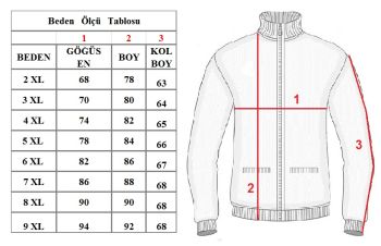 Büyük Beden Fermuarlı Triko Mont Bej 96065