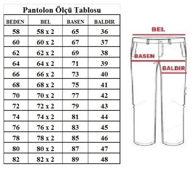 Büyük Beden Kadife Pantolon Lacivert 97171 - 5