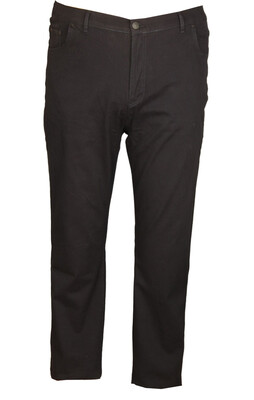 Büyük Beden Kanvas Pantolon 97182 Lacivert - 3