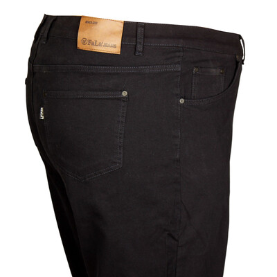 Büyük Beden Kanvas Pantolon 97182 Lacivert - 4
