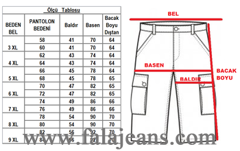 Büyük Beden Kargo Cepli Kapri 81024 Kot Mavisi