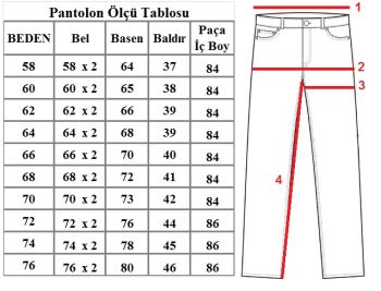 Büyük Beden Keten Pantolon 97173 Gri