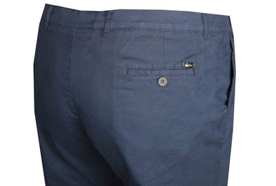 Büyük Beden Keten Pantolon 97173 Lacivert - 3