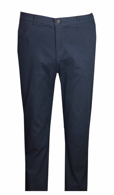 Büyük Beden Keten Pantolon 97173 Lacivert - 2