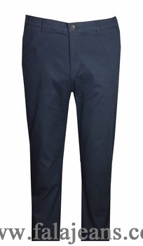 Büyük Beden Keten Pantolon 97173 Lacivert - 2