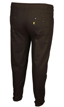 Büyük Beden Bel Lastikli Paça Lastikli Pantolon 97186 Siyah - 2