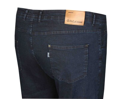 Büyük Beden Likralı Kot Pantolon 97179 Lacivert - 3