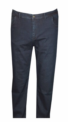 Büyük Beden Likralı Kot Pantolon 97179 Lacivert - 2