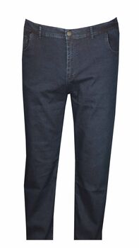Büyük Beden Likralı Kot Pantolon 97179 Lacivert - 2