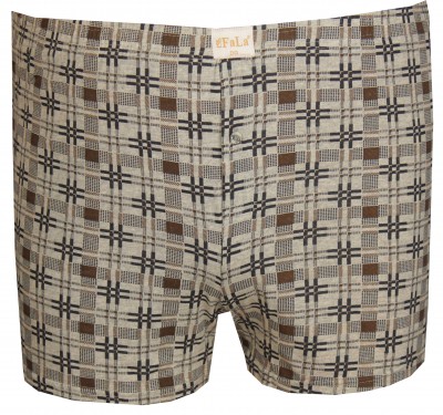  - Büyük Beden Penye 3'lü Boxer Set 88005 Gri-Kahve