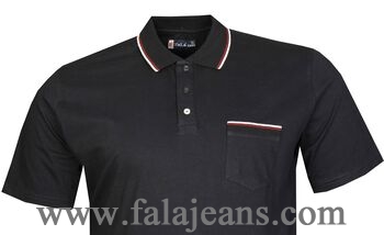 Büyük Beden Polo Yk Lakos T-Shirt 76101 Lacivert