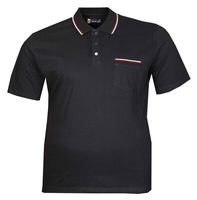 Büyük Beden Polo Yk Lakos T-Shirt 76101 Lacivert - Thumbnail