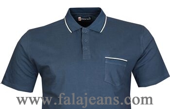 Büyük Beden Polo Yk Lakos T-Shirt 76101 Marine - 2