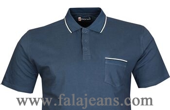 Büyük Beden Polo Yk Lakos T-Shirt 76101 Marine