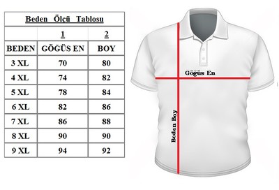 Büyük Beden Polo Yk Penye T-Shirt 76102 Marango - Thumbnail