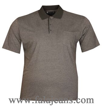Büyük Beden Polo Yk Penye T-Shirt 76102 Marango - 1