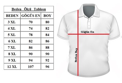 Büyük Beden PoloYk Penye Tişört 76111 Saks - 3