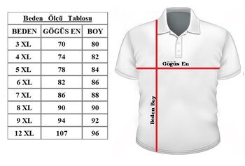 Büyük Beden PoloYk Penye Tişört 76111 Saks - 3