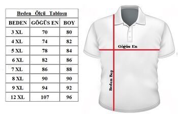 Büyük Beden Polo Yk.Penye Tişört 76120 Bordo - 2