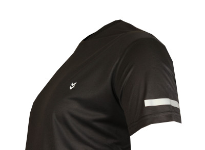 Büyük Beden Sporcu Tshirt Siyah 75018 - Thumbnail