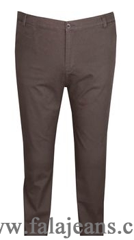 Büyük Beden Yan Cep Chino Pantolon 97166 Antrasit - 2
