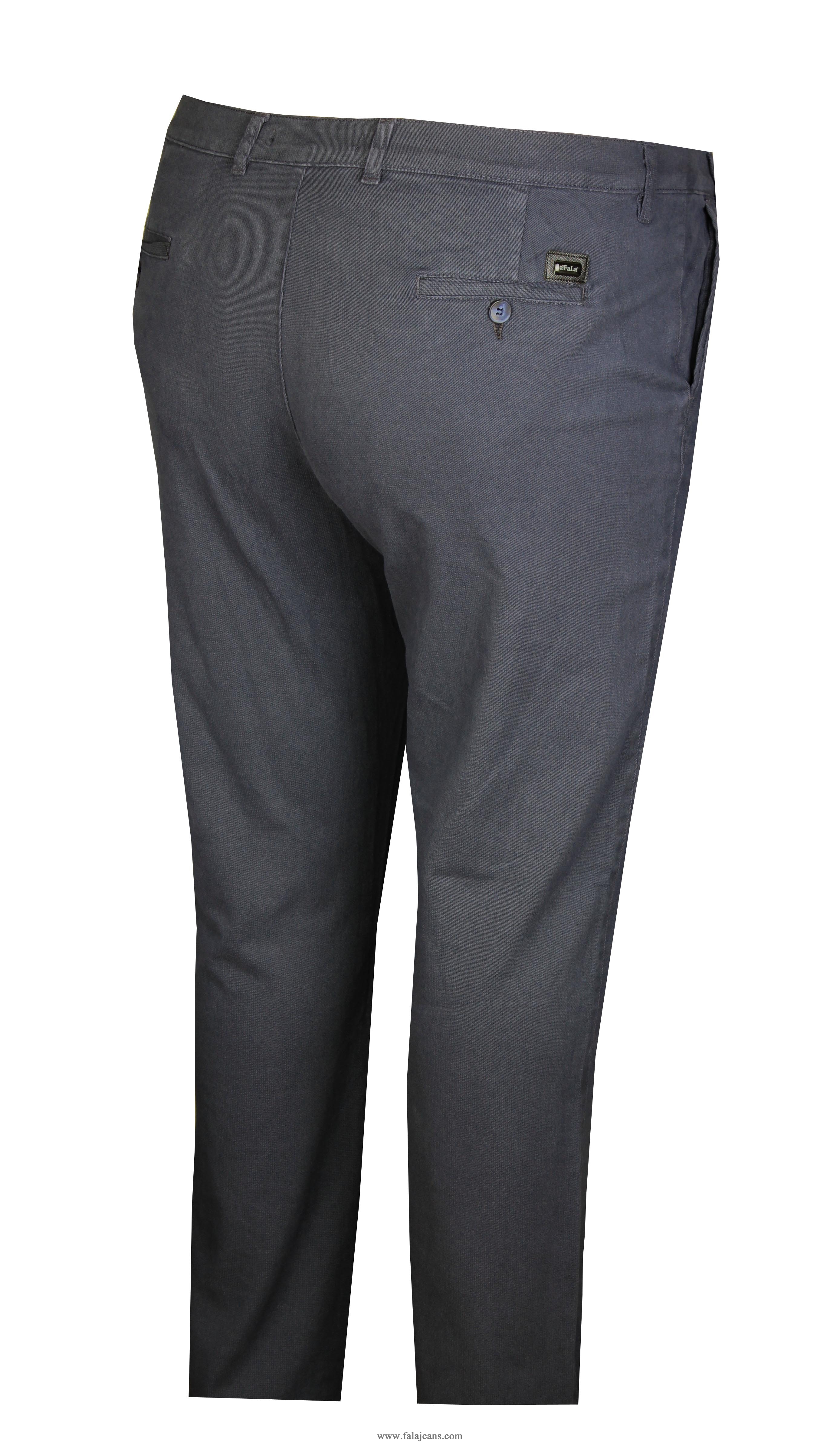 Büyük Beden Yan Cep Chino Pantolon 97155 Marine - 1