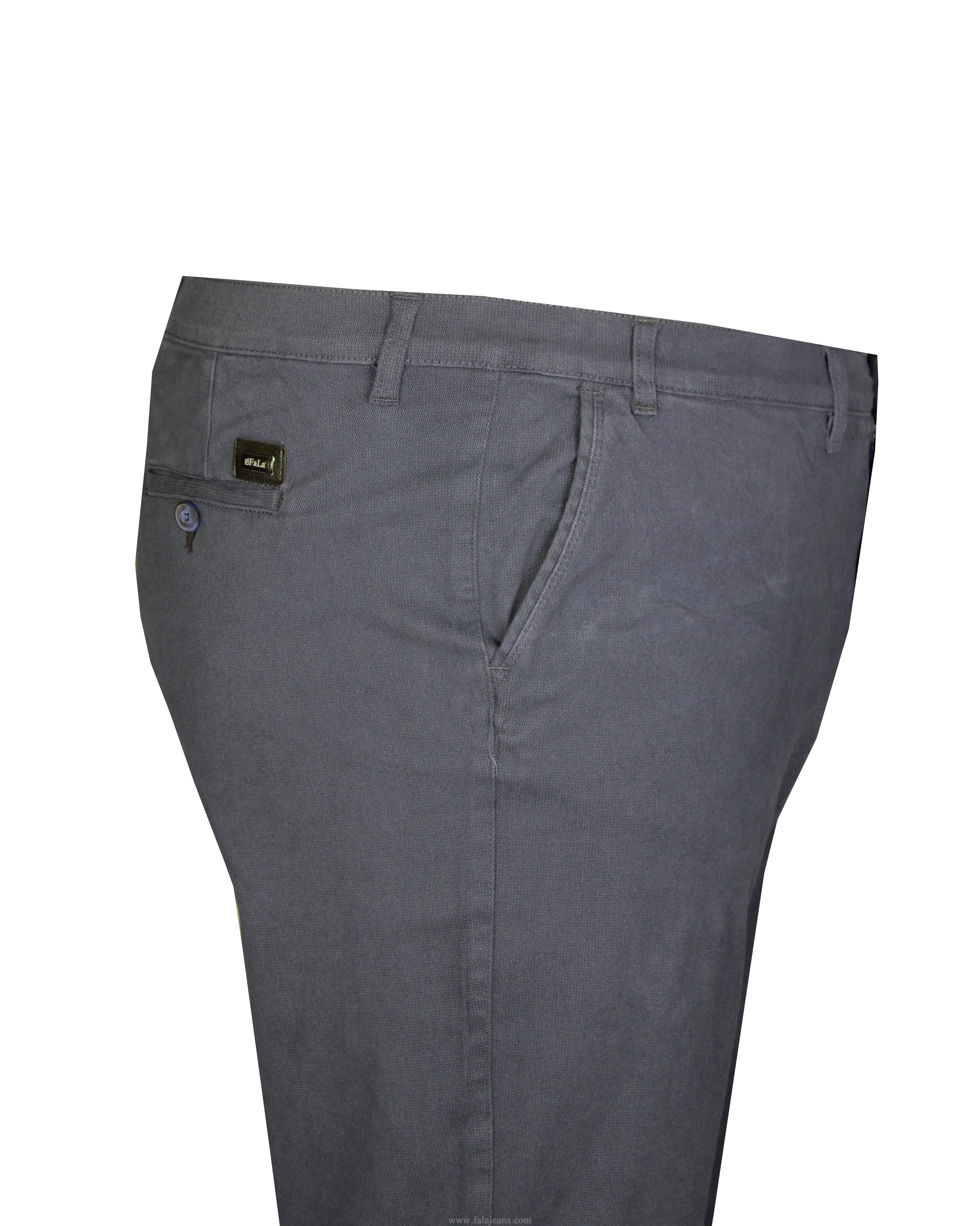 Büyük Beden Yan Cep Chino Pantolon 97155 Marine - 3