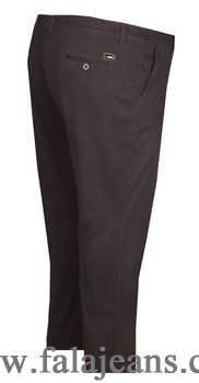Büyük Beden Yan Cep Chino Pantolon 97166 Lacivert - 1