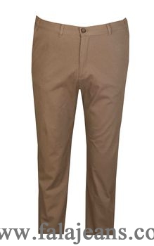 Büyük Beden Yan Cep Chino Pantolon 97166 Vizon - 1